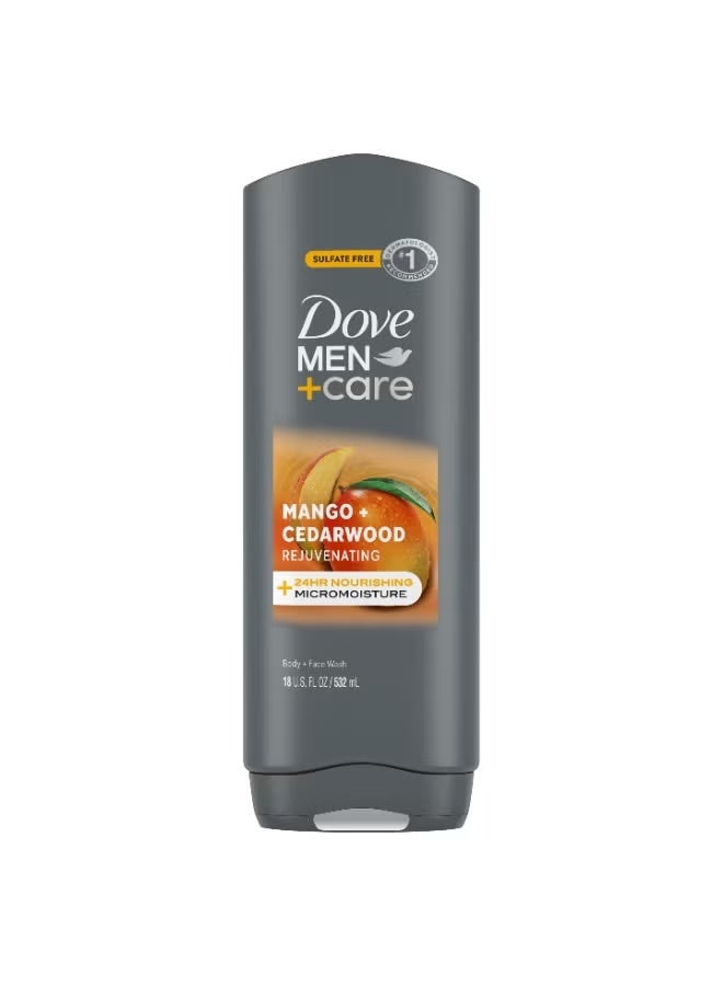 Dove Men Care Mango  Cedarwood Rejuvenating Body  Face Wash 532 ML